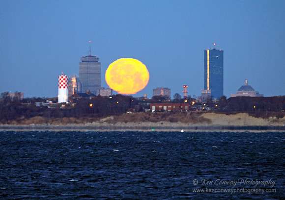 moon, full, boston, ma, hull