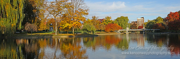 Boston Public Garden in the Fall