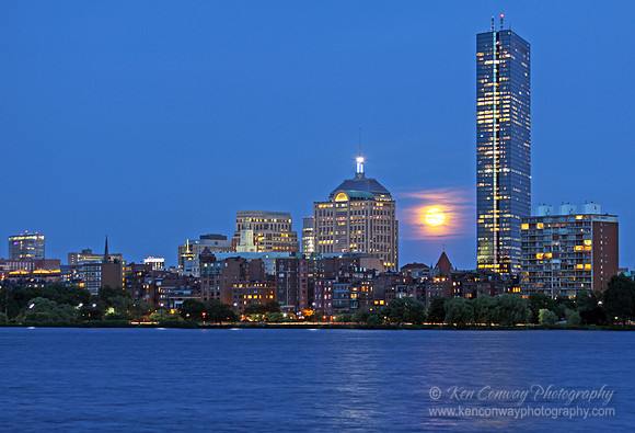 June Strawberry Moon in Boston