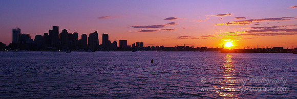 Boston Sunset Panorama